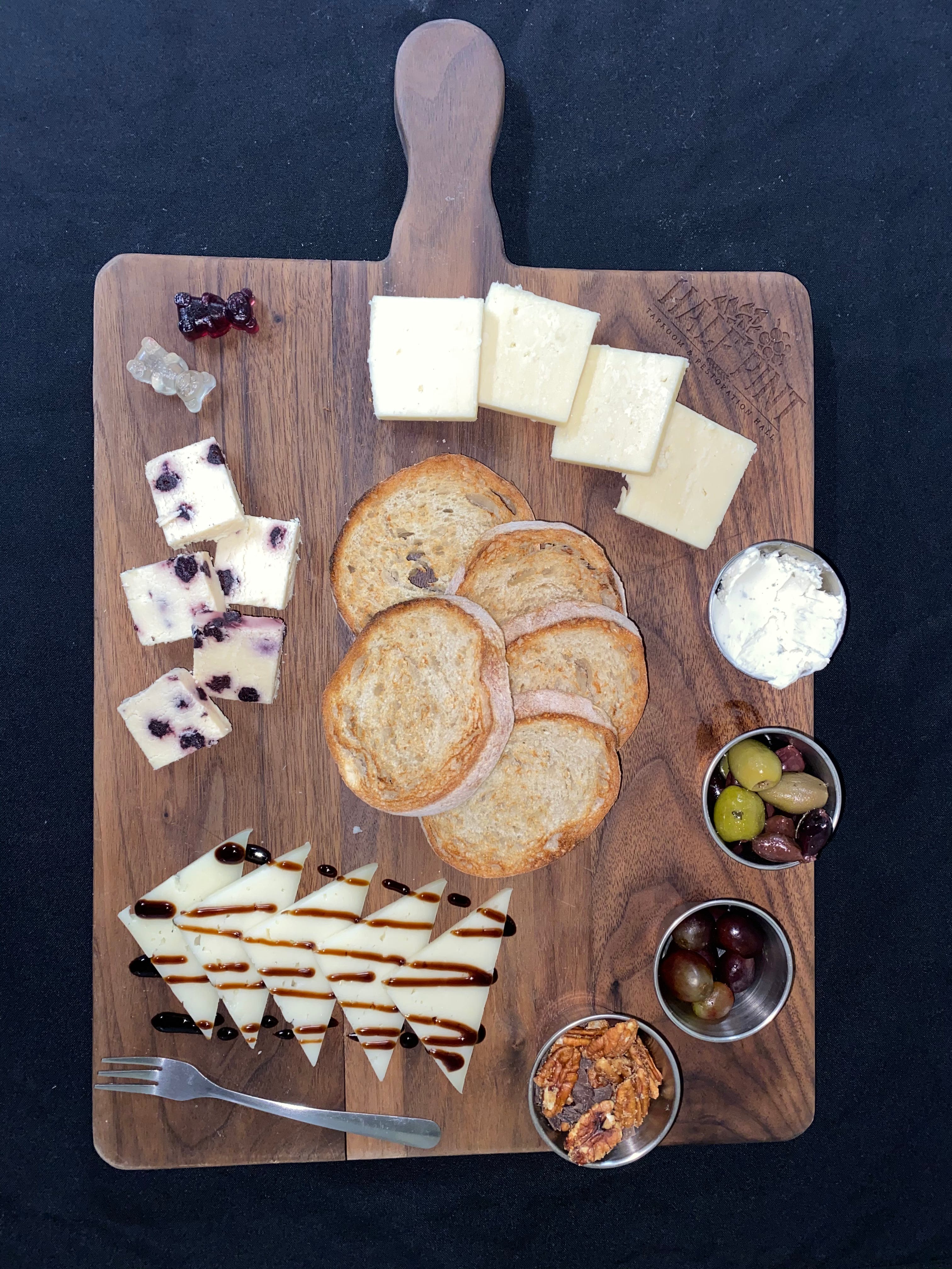 Order Cheese Board - Appetizer food online from Half Pint Taproom & Restoration Hall store, Wichita Falls on bringmethat.com