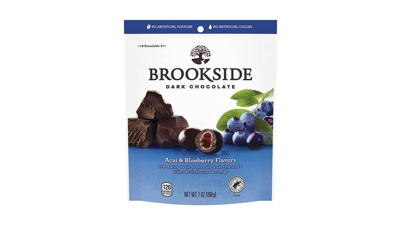 Order Brookside Dark Chocolate With Acai And Blueberry Flavors Candy, Holiday food online from Trumbull Mobil store, Trumbull on bringmethat.com