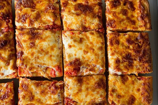 Order 12 Cut Cheese Sicilian Pizza food online from Pizzaroni store, Albany on bringmethat.com