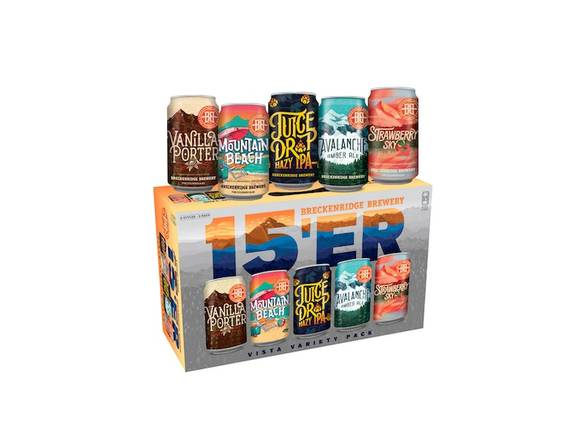 Order Breckenridge Brewery 15'er Vista Variety Pack  - 15x 12oz Cans food online from Royals Liquor store, St. Peters on bringmethat.com