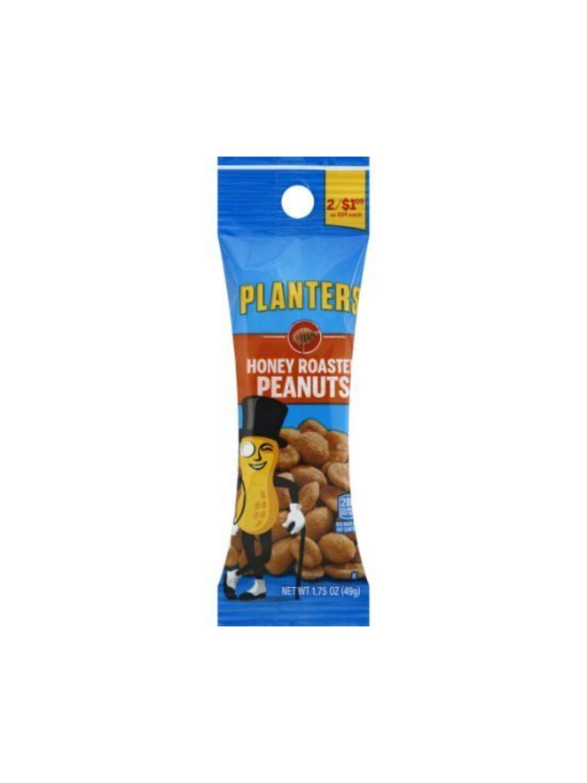 Order Planters Honey Roasted Peanuts (1.75 oz) food online from Stock-Up Mart store, Marietta on bringmethat.com