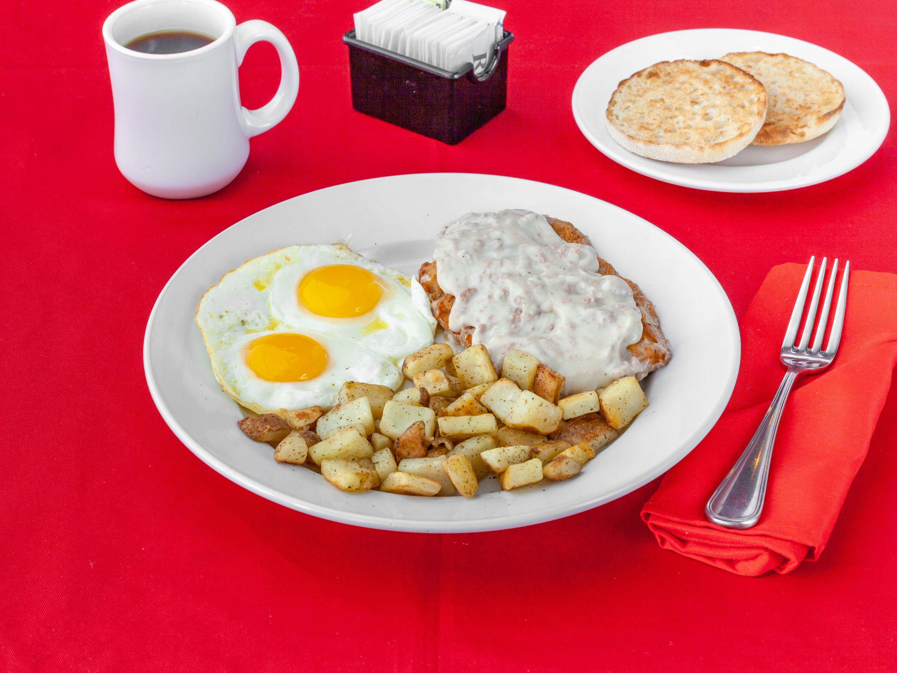 Order Country Fried Steak and Eggs food online from Stacks store, Cicero on bringmethat.com