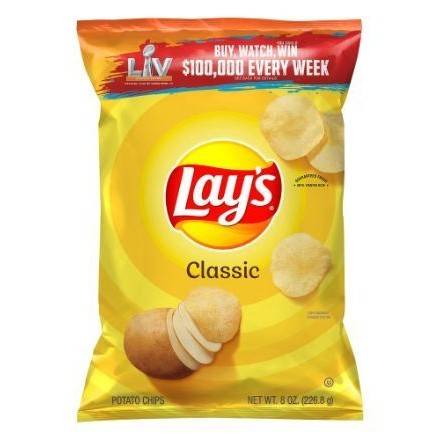 Order Lay's Classic (8 oz) food online from 7-Eleven By Reef store, Marietta on bringmethat.com