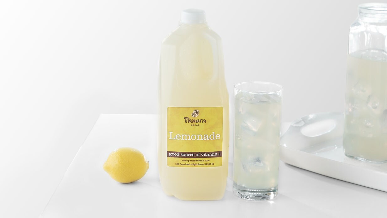Order Agave Lemonade - Half Gallon food online from Panera store, Eden Prairie on bringmethat.com