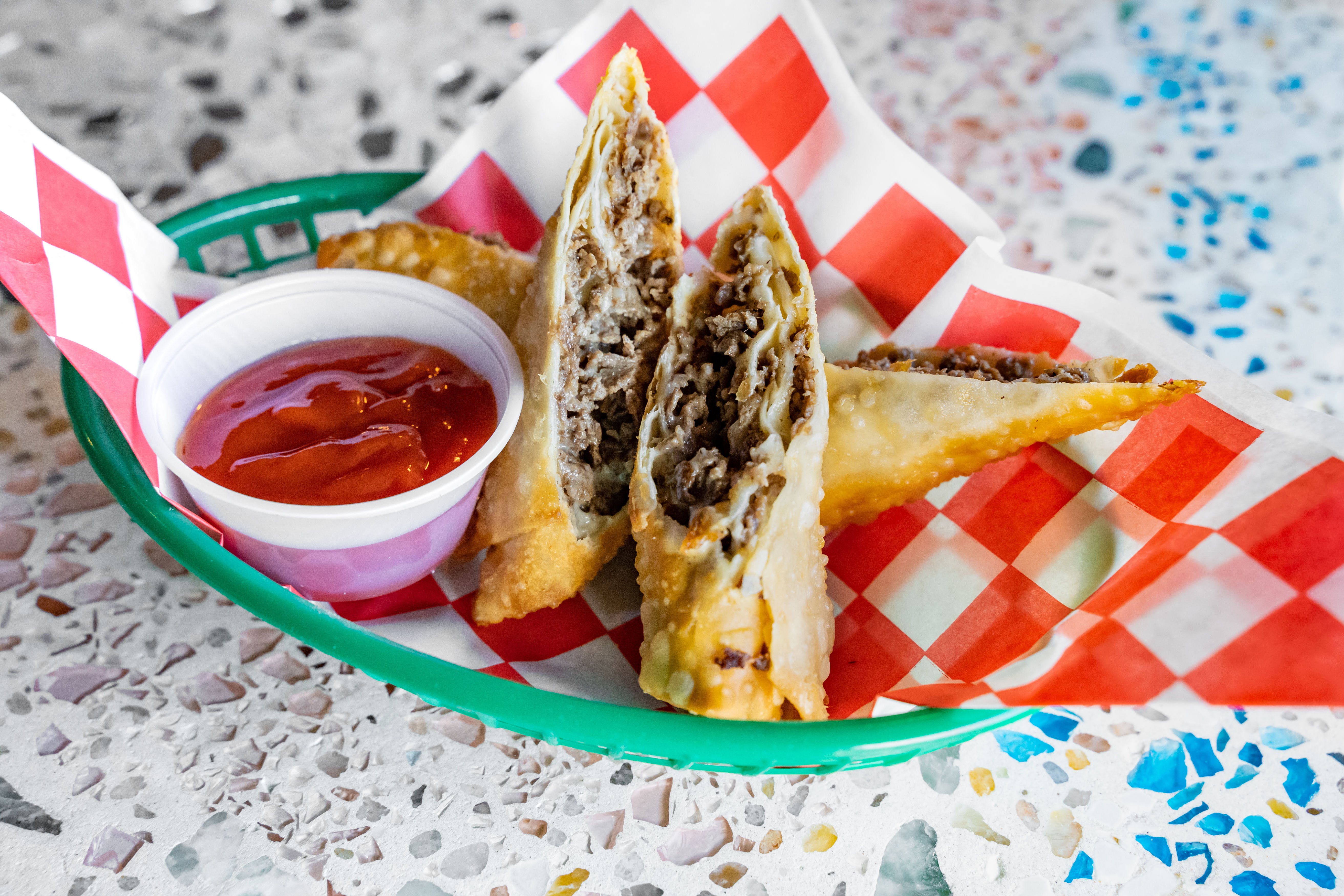 Order Cheesesteak Eggrolls - Appetizers food online from Rams Pizza Tavern store, Clifton Heights on bringmethat.com