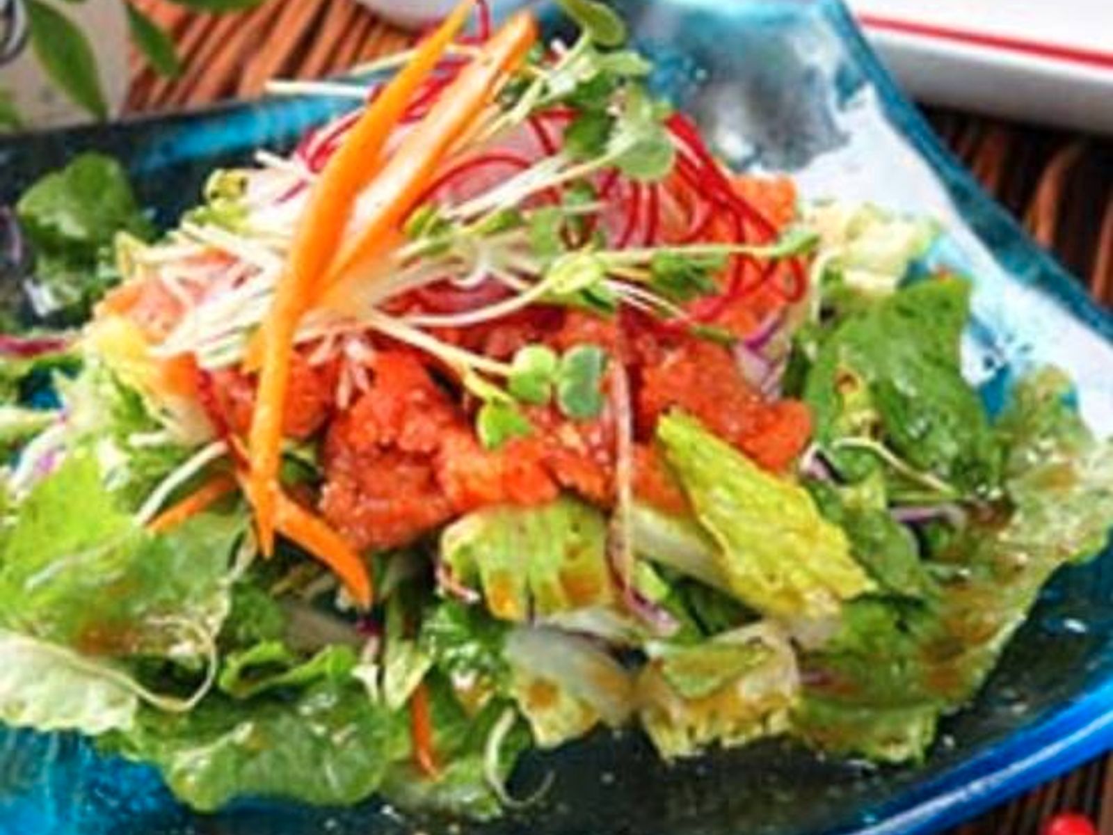 Order Spicy Tuna Salad food online from The Room Sushi Bar store, Los Angeles on bringmethat.com