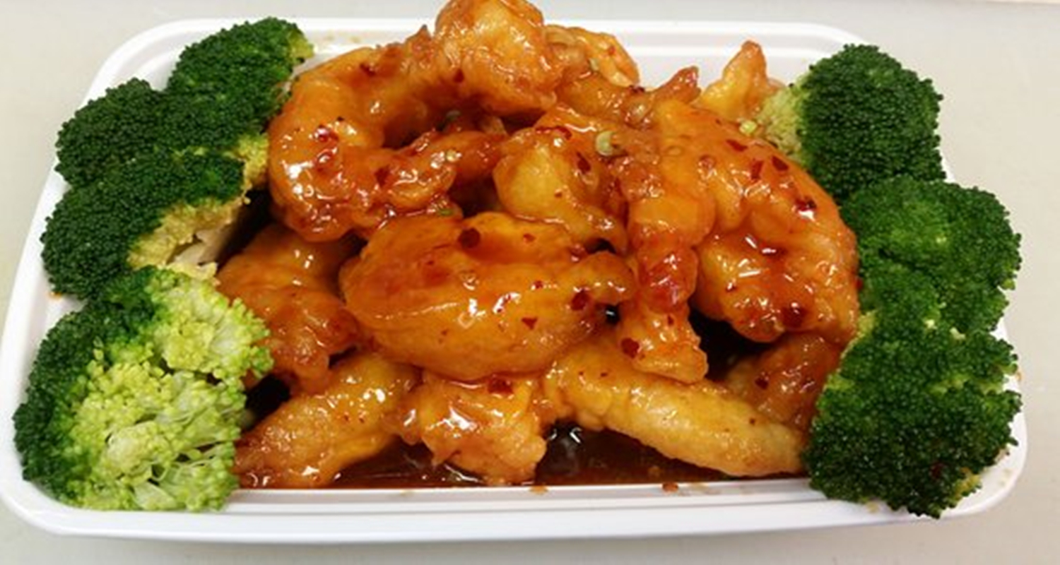 Order General Tso's Shrimp Combination Platter左宗虾+卷 food online from Oriental Kitchen store, Philadelphia on bringmethat.com