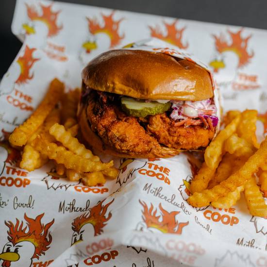 Order Hot Chicken Sandwich Meal food online from The Coop store, Bakersfield on bringmethat.com