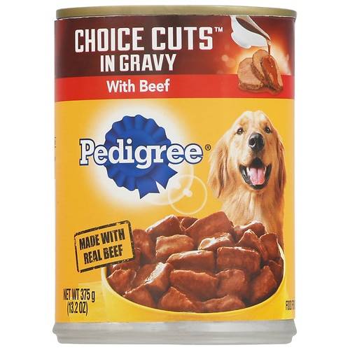 Order Pedigree Choice Cuts Canned Dog Food in Gravy - 13.2 oz food online from Walgreens store, Fayetteville on bringmethat.com