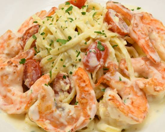 Order Shrimp Scampi Pasta food online from Mitchell's Fish Market store, Pittsburgh on bringmethat.com