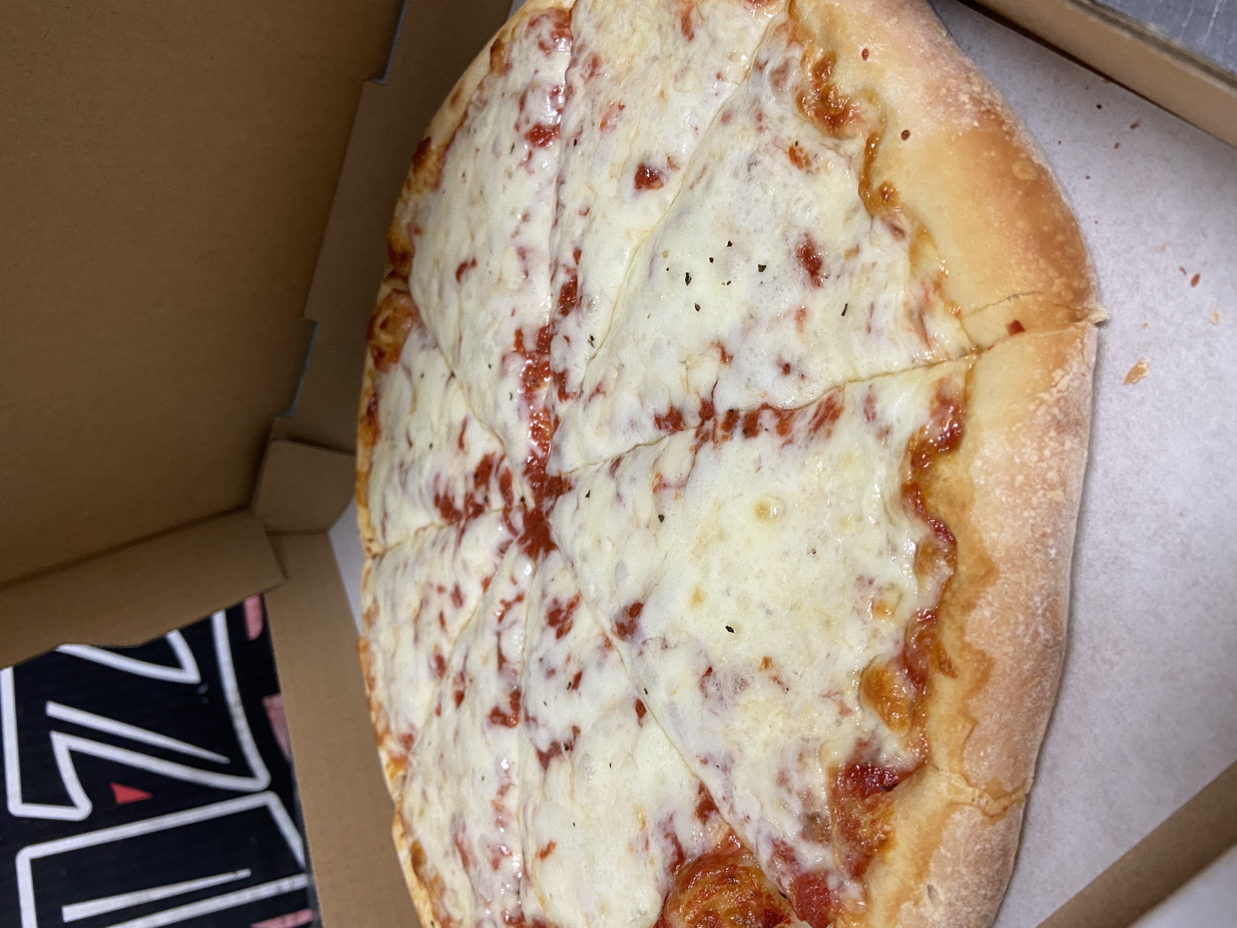 Order Medium 12” cheese pizza  food online from Papa G's Pizza, Pasta Cafe store, Wildomar on bringmethat.com