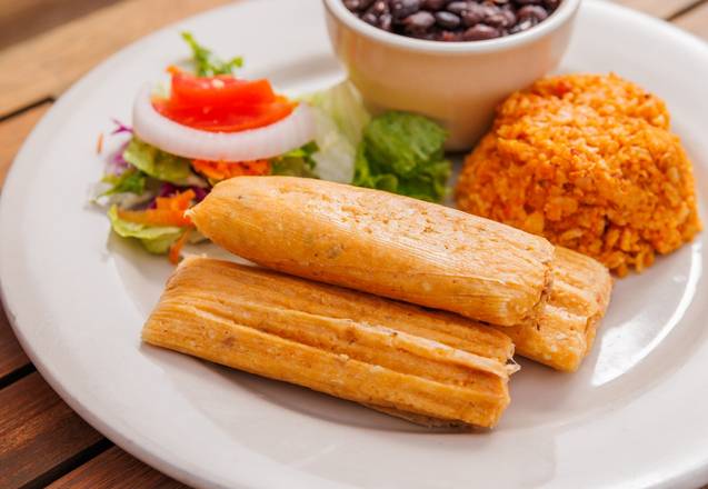 Order Tamale Plate food online from Mr. Natural store, Austin on bringmethat.com