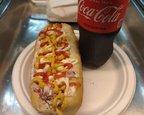 Order Hot Dog /Soda coca COLA food online from Peralta Brentwood Deli Grocery store, Brentwood on bringmethat.com