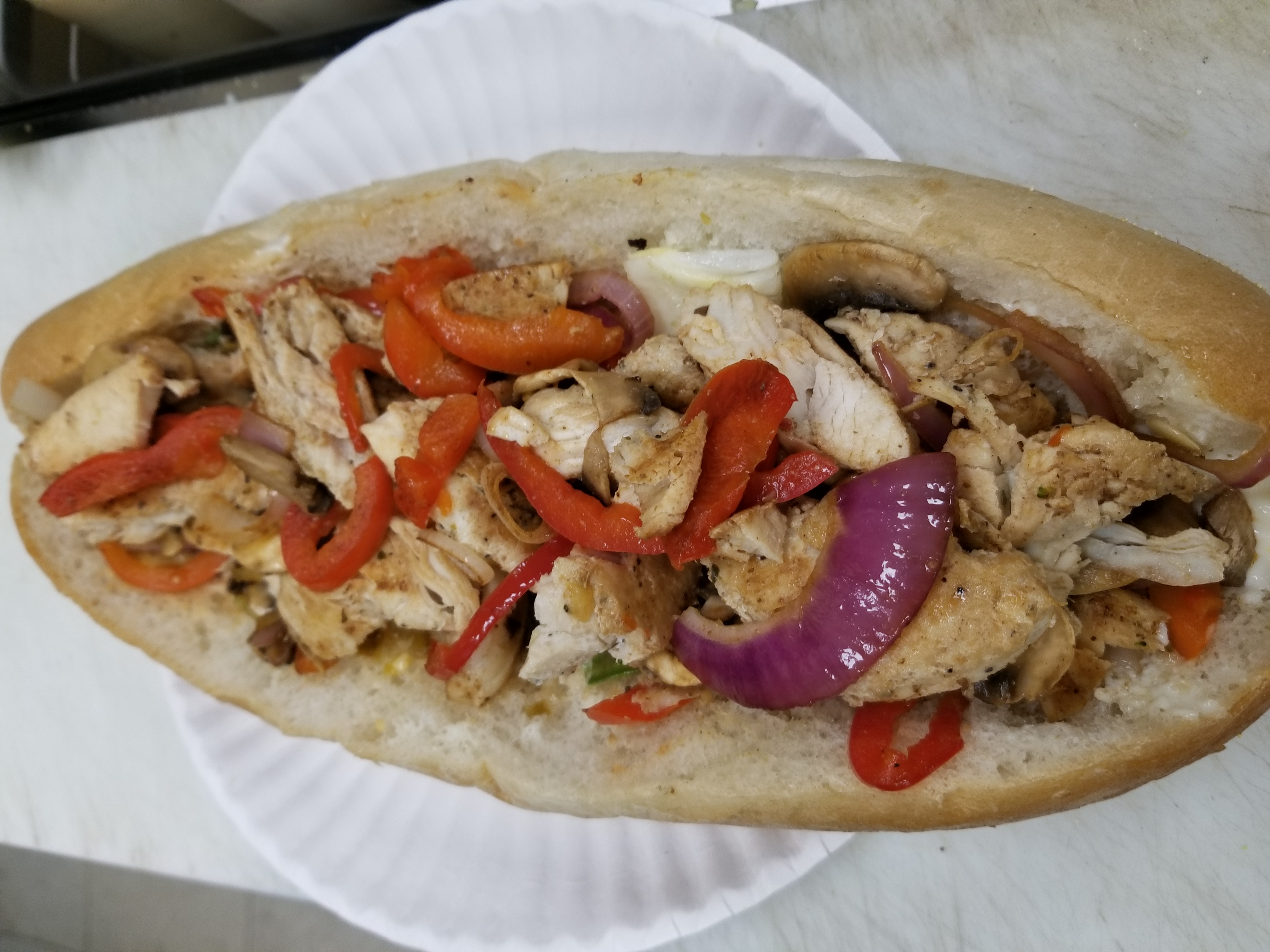 Order Grilled Chicken Sub  food online from Rome pizza (catering) store, Boston on bringmethat.com