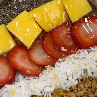 Order Mango Acai Bowl food online from Choco Mania Cafe store, Sterling Heights on bringmethat.com