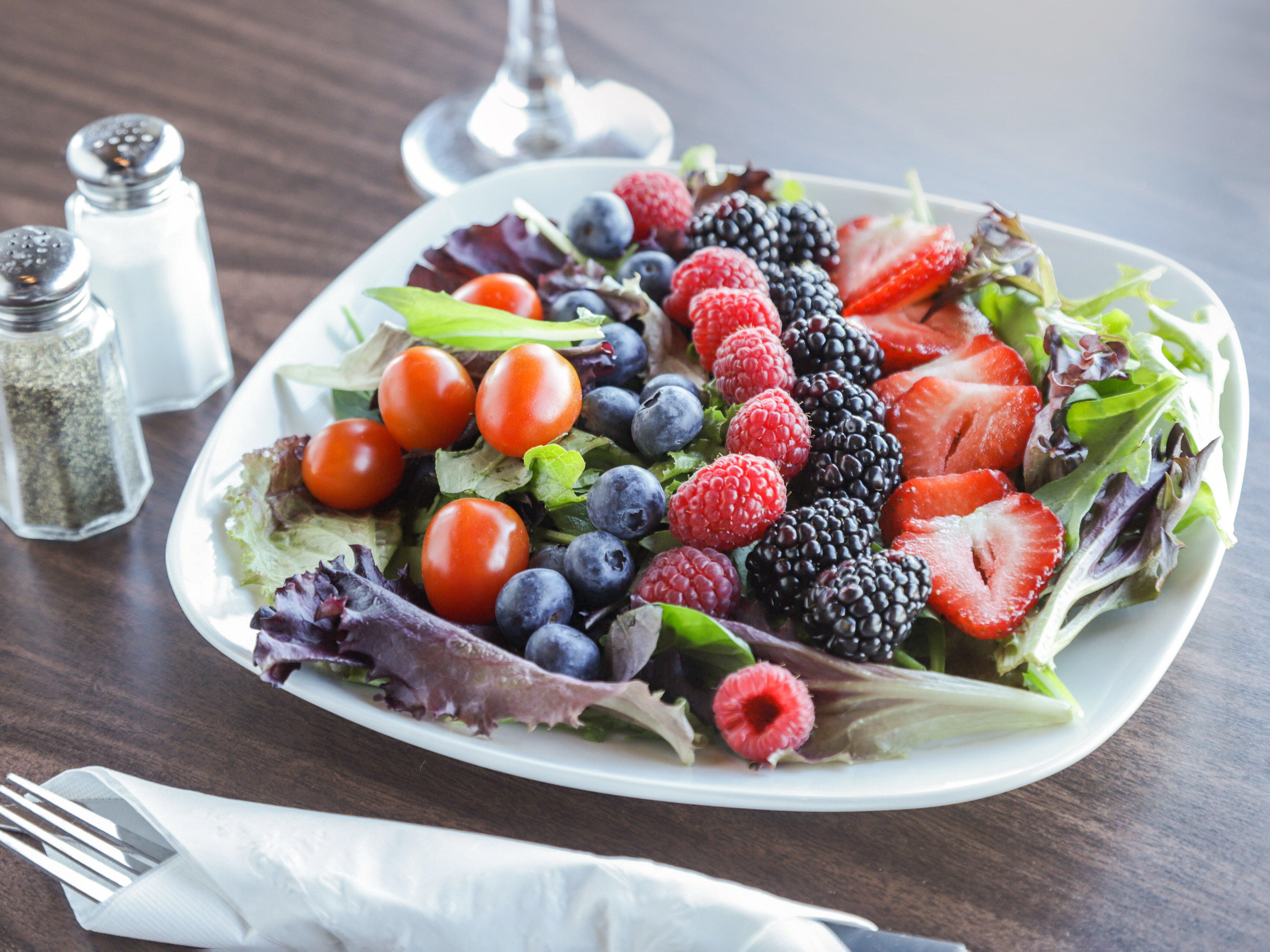 Order Jays Berry Salad food online from Jamaris Kitchen store, Phoenix on bringmethat.com