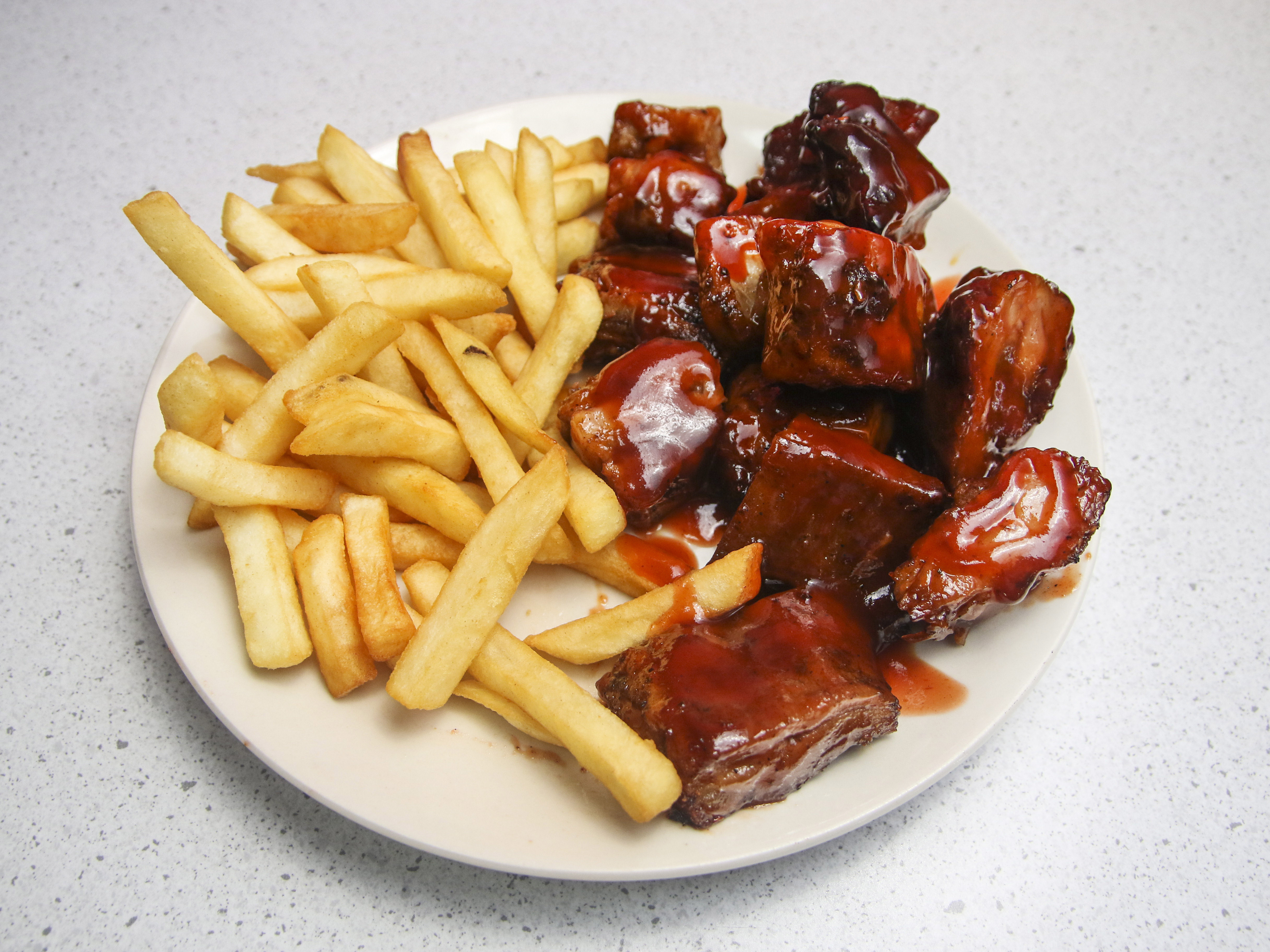 Order Rib Tip Dinner food online from Papa's Pizza & BBQ store, Clinton Twp on bringmethat.com