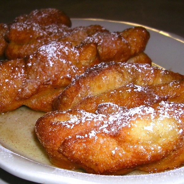 Order Twisted Buttered Sweetened Fried Dough food online from John's Pizzeria store, Chicago on bringmethat.com