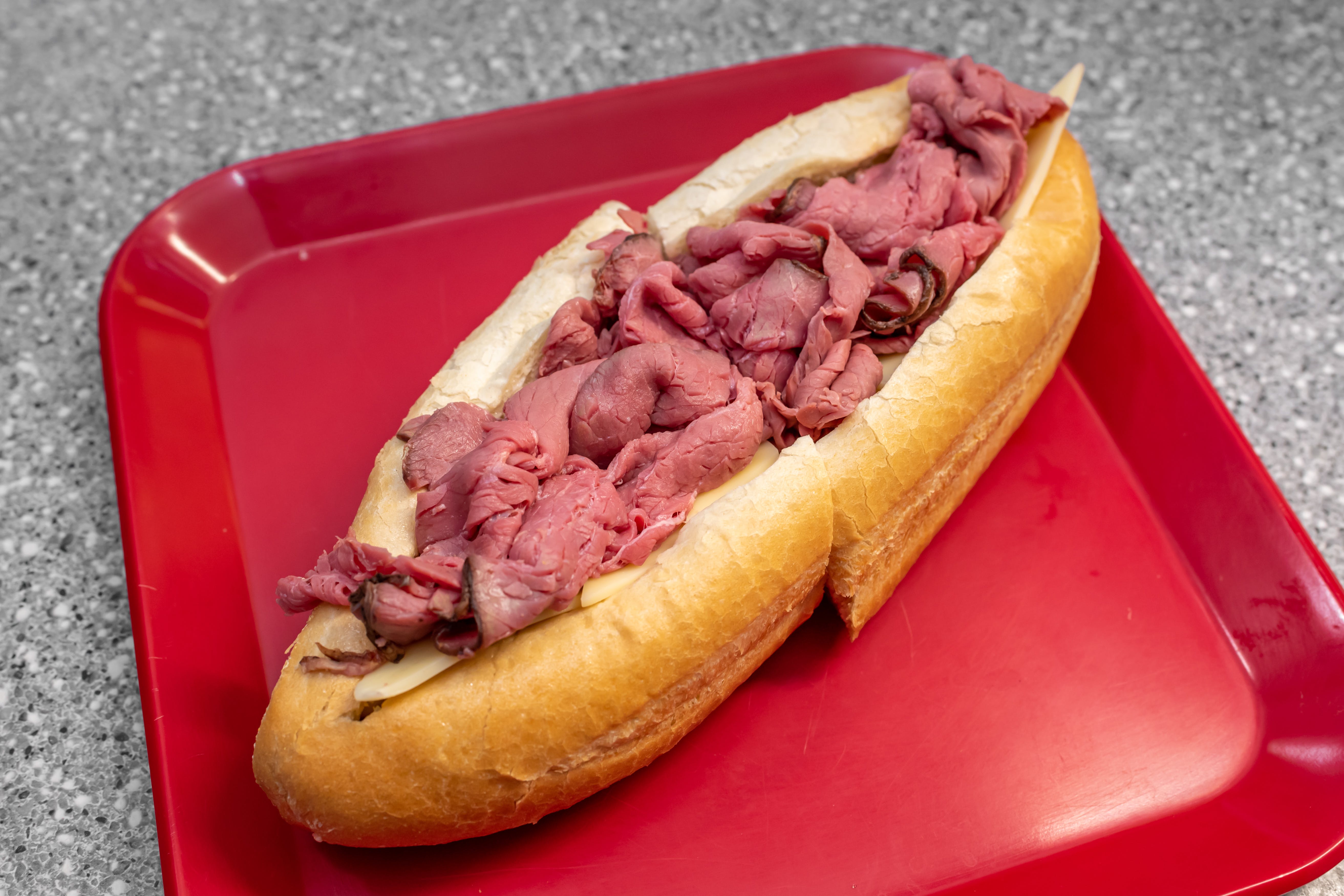 Order Roast Beef Sub - Small food online from Jitto's Super Steak store, Portsmouth on bringmethat.com