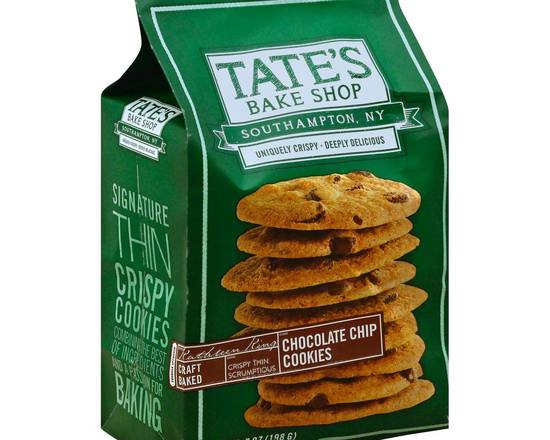 Order Tates Chocolate Chip Cookies 7 oz food online from Fair Mart store, Philadelphia on bringmethat.com