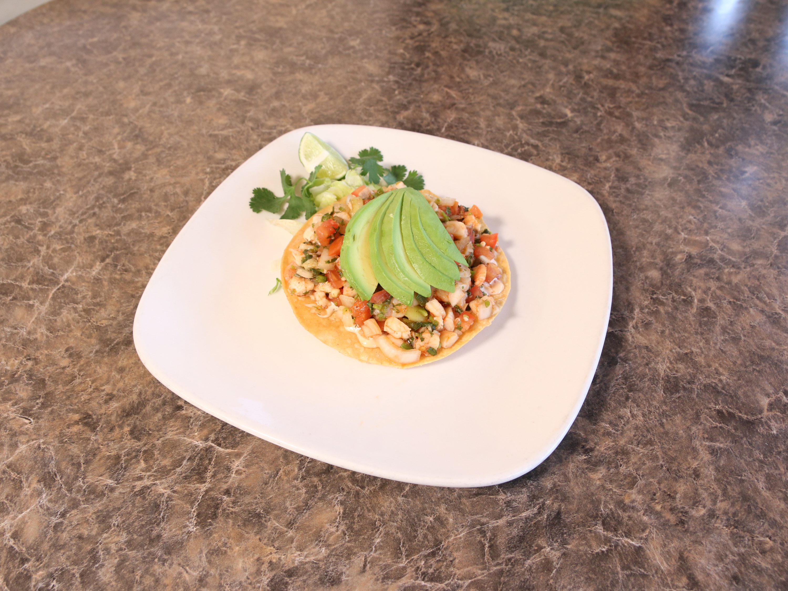 Order Ceviche Tostada food online from Don Mere Grille store, Lake Elsinore on bringmethat.com
