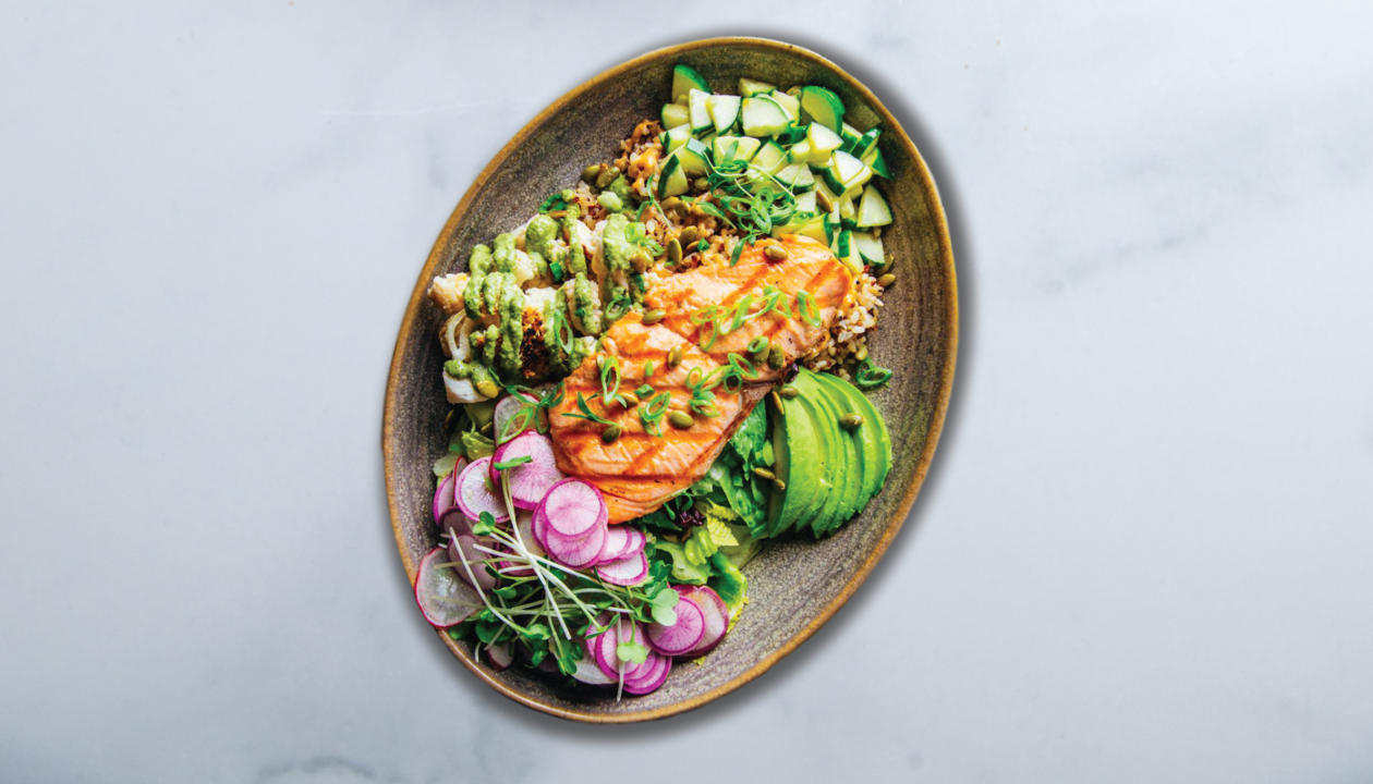 Order WestCoast Salmon Bowl GF food online from Pacific Catch - Campbell store, Campbell on bringmethat.com