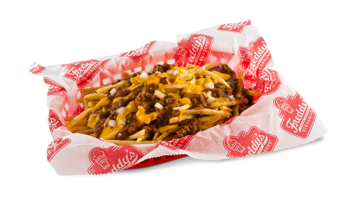 Order Chili Cheese Fries food online from Freddy Frozen Custard & Steakburgers store, Lincoln on bringmethat.com
