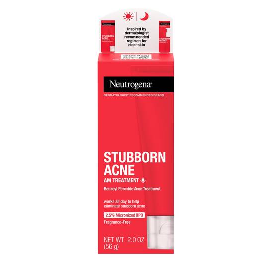 Order Neutrogena Stubborn Acne AM Treatment with Benzoyl Peroxide, 2 OZ food online from CVS store, INGLEWOOD on bringmethat.com