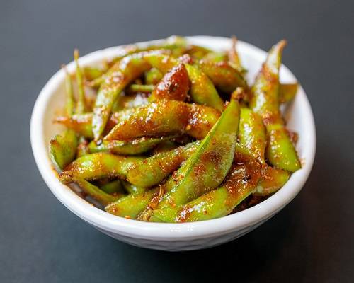 Order Spicy Garlic Edamame food online from Sushi Factory store, Azusa on bringmethat.com