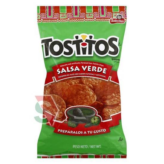 Order Tostitos · Salsa Verde Tortilla Chips (7 oz) food online from Mesa Liquor store, Mesa on bringmethat.com