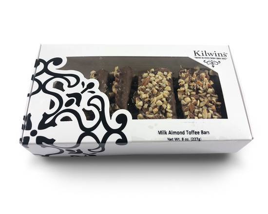 Order Milk Almond Toffee Bars 8 oz. food online from Kilwins store, Alpharetta on bringmethat.com