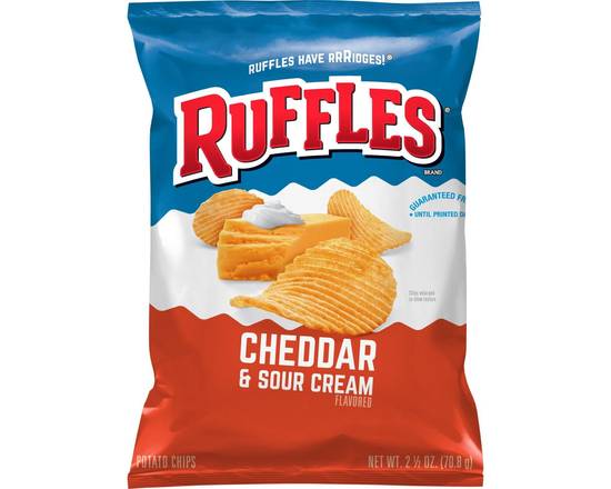 Order Ruffles Cheddar Sour Cream 2.5oz food online from Rocket store, Ontario on bringmethat.com