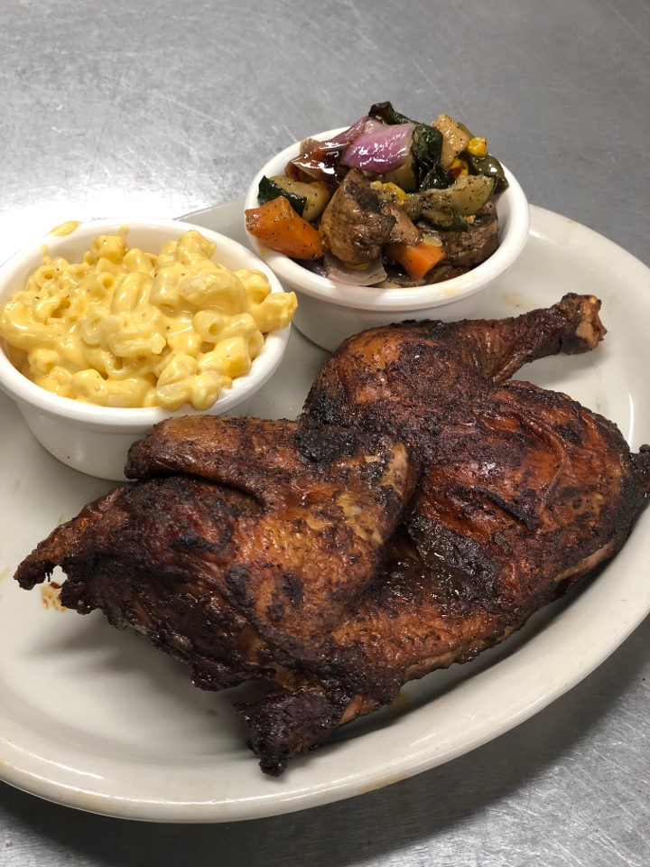 Order Smoked Chicken Dinner food online from Chuck Bbq store, Burbank on bringmethat.com