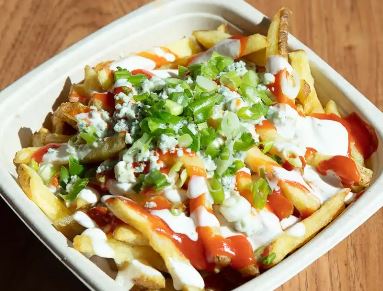Order Buffalo Ranch Fries food online from Divine Bovine Burgers store, Tucson on bringmethat.com
