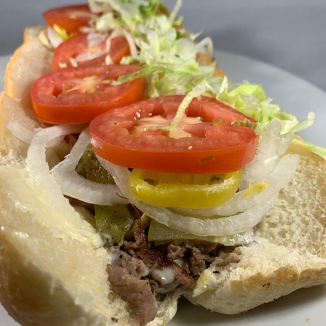 Order Steak Deluxe Sub food online from New York J & P Pizza store, Frederick on bringmethat.com