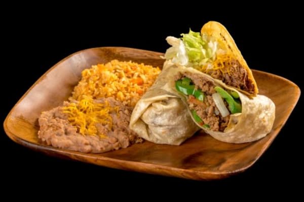 Order 2. Burrito and Taco Combination Platter food online from Filibertos Mexican Food store, Glendale on bringmethat.com