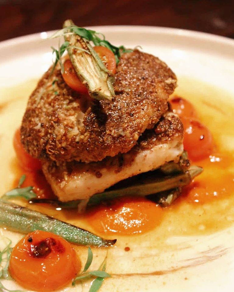 Order Cornmeal Crusted Salmon food online from Cannon + Belle store, Austin on bringmethat.com