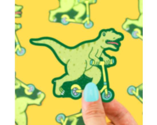 Order Turtle's Soup Athletic Scooter Dinosaur Vinyl (1 Sticker) food online from Trio Pharmacy store, Columbus on bringmethat.com