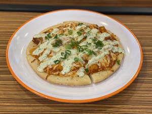 Order Buffalo Chicken Ranch Flatbread food online from Zebra House Coffee store, San Clemente on bringmethat.com