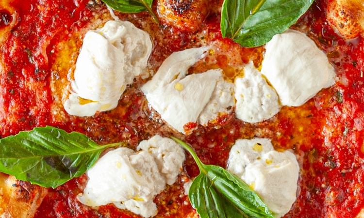 Order 16X16" Square Truffle Burrata Pomodoro food online from Russo's New York Pizzeria - Broadway store, Pearland on bringmethat.com