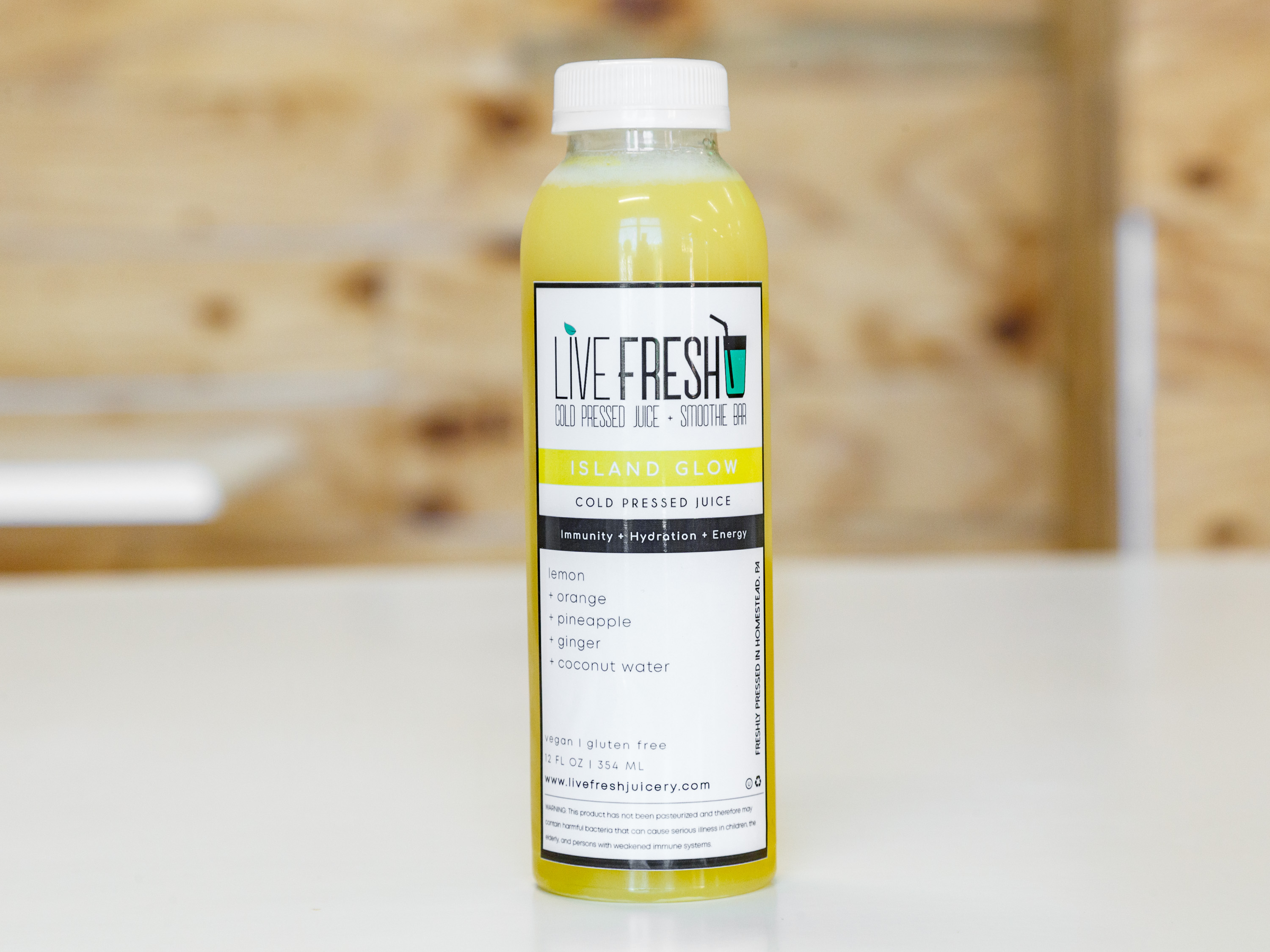 Order Island Glow food online from Live Fresh Cold Pressed Juice + Smoothie Bar store, Pittsburgh on bringmethat.com