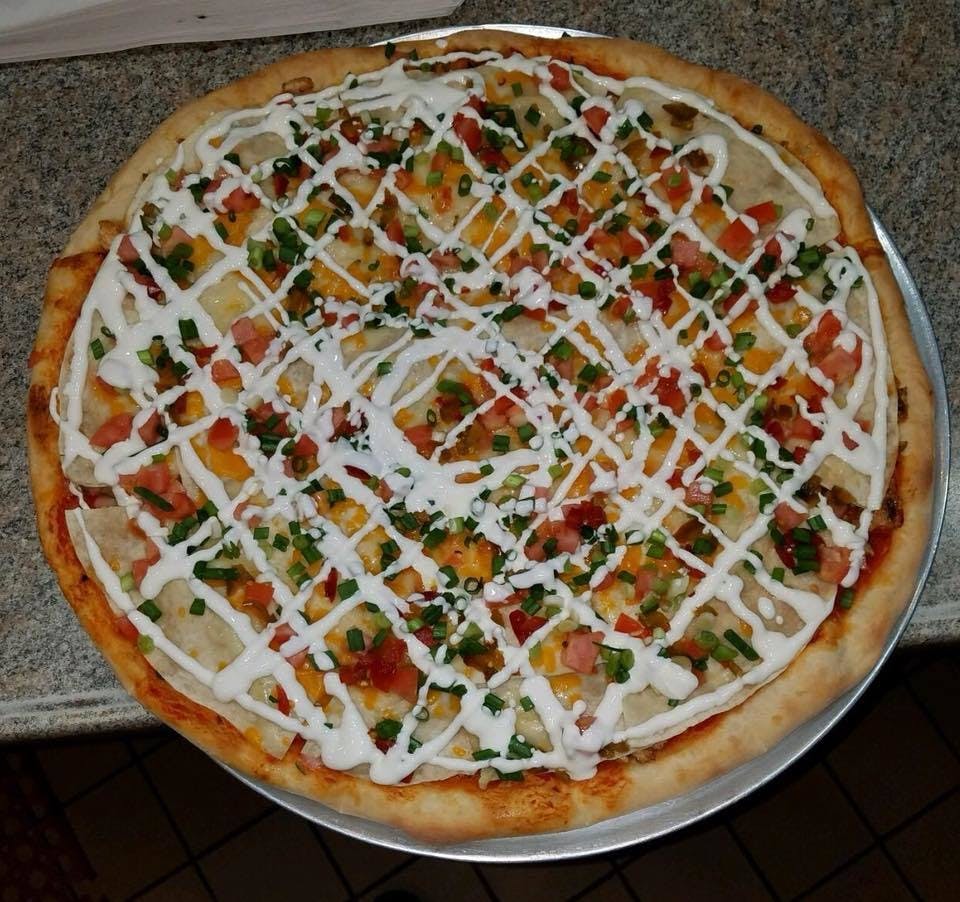 Order Taco Pizza - Medium 14'' food online from Pizza Express store, Blairstown on bringmethat.com