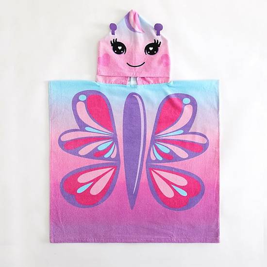 Order Idea Nuova Butterfly Hooded Poncho Towel food online from buybuy BABY store, Elk Grove on bringmethat.com