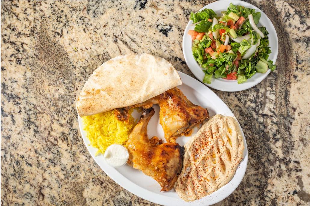 Order 3. Marinated Grilled Chicken Plate food online from Mr. Kabob Mediterranean Grill store, Temecula on bringmethat.com