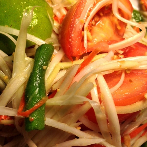 Order Green Papaya Salad food online from Melanee Thai store, Los Angeles on bringmethat.com
