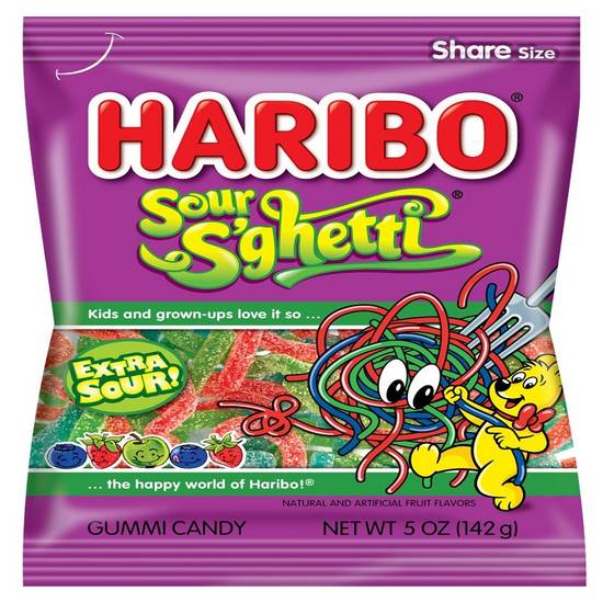 Order Haribo Sour S`ghetti Gummi Candy food online from Exxon Food Mart store, Port Huron on bringmethat.com