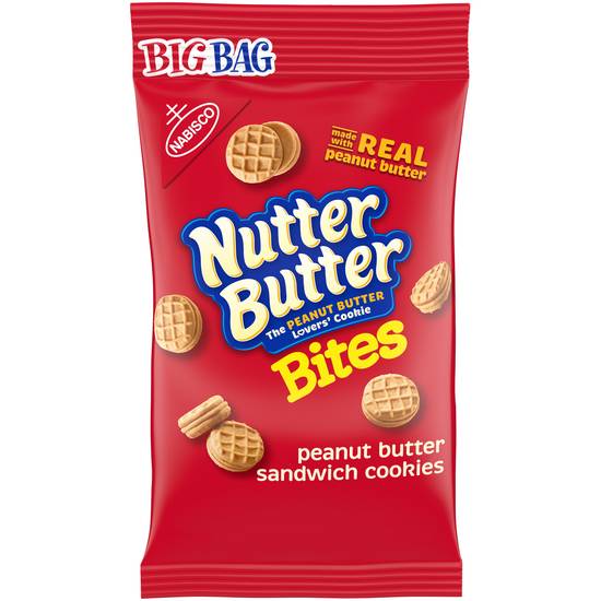 Order Nabisco Nutter Butter Peanut Butter Sandwich Cookies Big Bag (3 oz) food online from Rite Aid store, Eugene on bringmethat.com