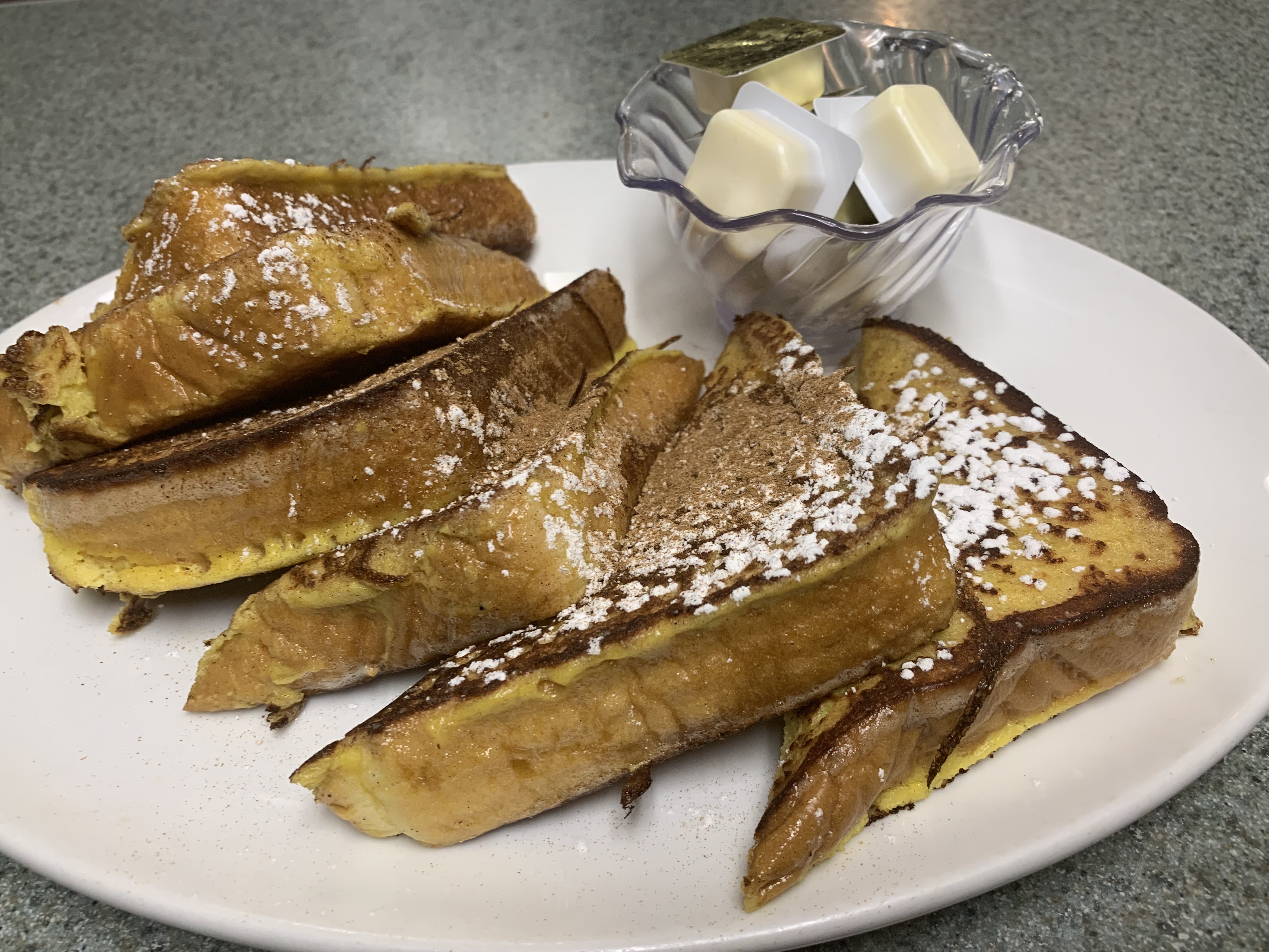 Order Texas French Toast food online from Granite Street Cafe store, Quincy on bringmethat.com