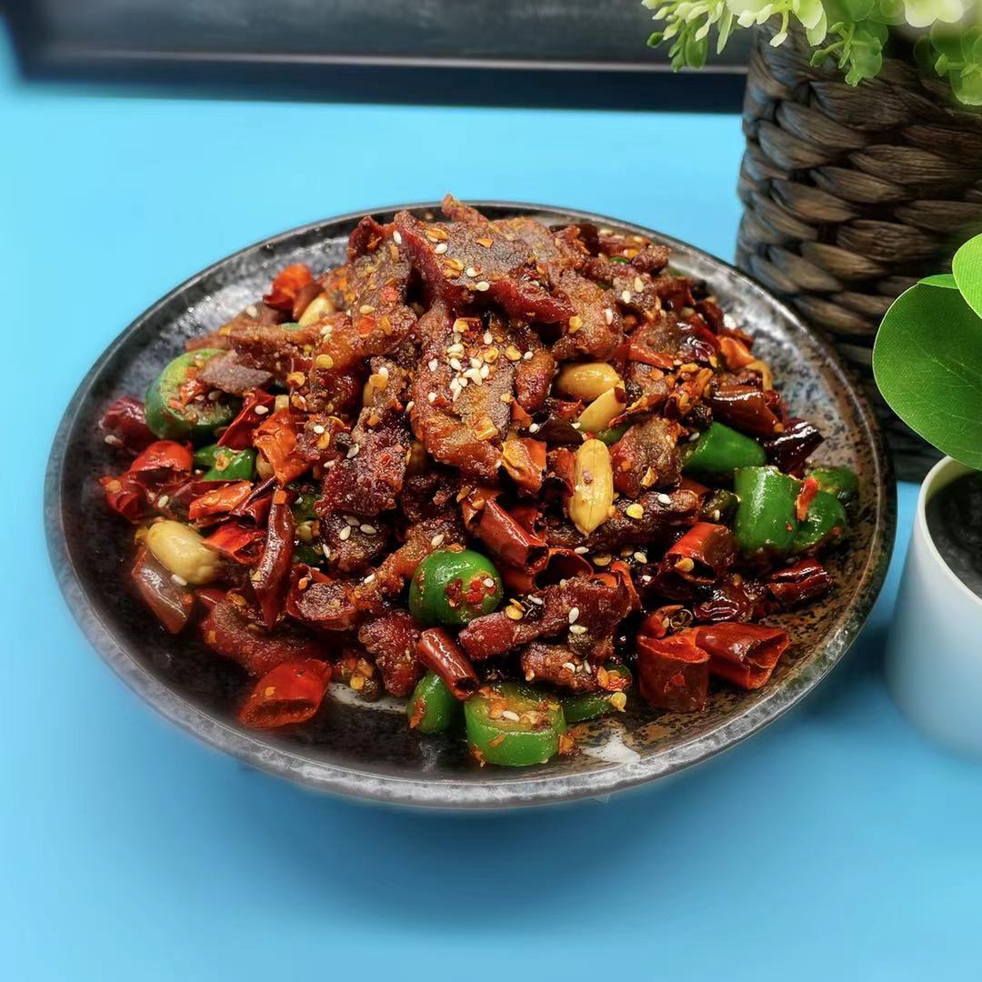 Order 蜀湘干椒辣子鸡胗️️ Fried Chicken gizzard w/ explosive chili pepper food online from Fashion Wok store, Foster City on bringmethat.com