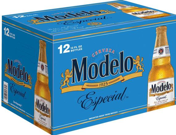 Order Modelo Especial, 12pk-12oz bottle (4.4% ABV) food online from Moby Liquor store, Los Angeles on bringmethat.com